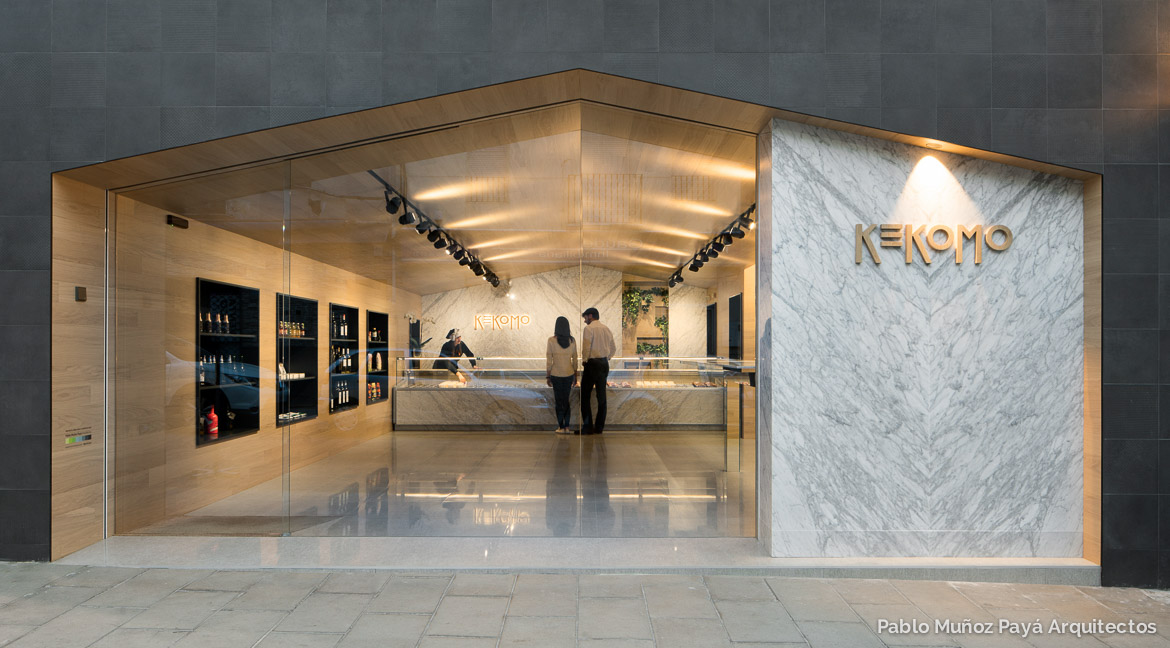 Reforma integral de local comercial de comida preparada Kekomo en Elda - Pablo Muñoz Payá Arquitectos